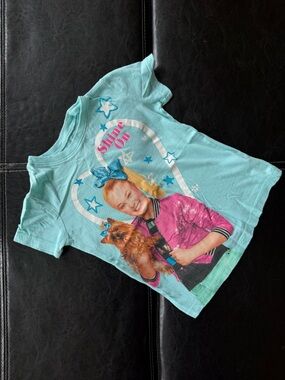 Nickelodeon - Aqua JoJo Siwa Graphic Tee with “Shine On” Logo